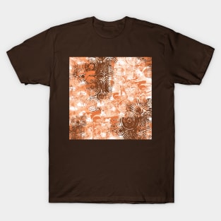 Earth Toned Abstract Block Print T-Shirt